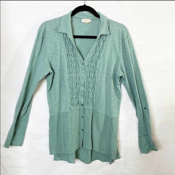 Anthropologie Tops - Anthro Meadow Rue "REHA" Blouse 3/4 Sleeve Large